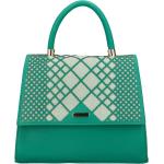 Dámske Elegantné kabelky Maria C. zelenej farby v elegantnom štýle zo syntetiky na zips 