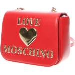 Dámske Designer Luxusné kabelky Moschino Love Moschino červenej farby 