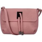 Dámske Crossbody kabelky ružovej farby z hovädzej kože na zips 