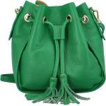Dámska kožená kabelka cez rameno zelená - Delami Volira zelená