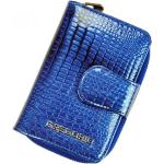 Dámske Malé peňaženky gregorio modrej farby v modernom štýle na zips 