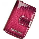 Dámske Malé peňaženky gregorio ružovej farby v modernom štýle na zips 
