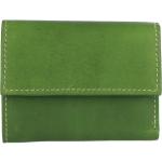 Dámske Malé peňaženky zelenej farby v retro štýle v kockovanom štýle s cvokmi 