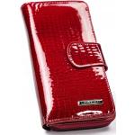 Dámska lakovaná peňaženka kožená červená - Lorenti 76116 červená