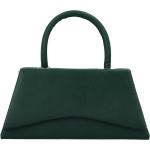 Dámske Elegantné kabelky tmavo zelenej farby v elegantnom štýle zo syntetiky 