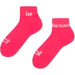 Dámske Členkové ponožky Frogies červenej farby z bavlny v zľave na leto 