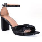 Dámske Kožené sandále sivej farby v elegantnom štýle z koženky vo veľkosti 36 v zľave na leto 