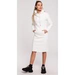 Dámske Denné šaty Moe bielej farby z bavlny vo veľkosti XXL v zľave 