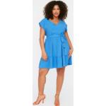 Dámske Denné šaty Trendyol modrej farby z polyesteru vo veľkosti XL v zľave 
