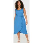 Dámske Denné šaty Trendyol modrej farby v ležérnom štýle z polyesteru vo veľkosti 4 XL s dĺžkou: Pod kolená v zľave 