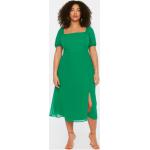 Dámske Denné šaty Trendyol zelenej farby z polyesteru vo veľkosti XL s dĺžkou: Pod kolená v zľave 