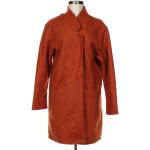 Dámske Kabáty Sublevel oranžovej farby v zľave na zimu 