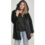 Dámske Kabáty Urban Classics čiernej farby v streetwear štýle vo veľkosti 4 XL Kapucňa na zimu udržateľná móda 
