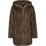 Dámsky kabát // Urban classics Ladies Leo Teddy Coat darkolive leo - 4XL