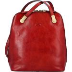 Dámsky kožený batoh kabelka červený - Katana Bernardina červená