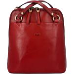 Dámsky kožený batoh kabelka tmavočervený - Katana Elinney červená
