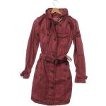 Dámske Jarné kabáty Khujo červenej farby v zľave 