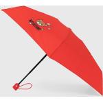 Dámske Designer Dáždniky Moschino červenej farby zo syntetiky Onesize 