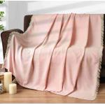 Prehozy na posteľ ružovej farby v modernom štýle z bavlny 