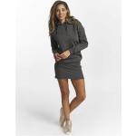 DEF Cropped Hoody Dress Rose - anthracite S