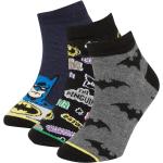 Chlapčenské Detské ponožky Defacto čiernej farby s motívom Batman 3 ks balenie v zľave 