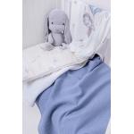 Detské deky fialovej farby z bavlny 100x120 