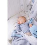 Detské deky sivej farby z bavlny 100x80 