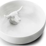 Dekoračné misky donkey bielej farby z keramiky 