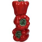 Vázy červenej farby z keramiky 