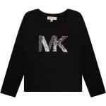 Dievčenské Designer Detské tričká s dlhým rukávom Michael Kors čiernej farby z bavlny s dlhými rukávmi v zľave 