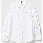 Dievčenské Detské košele Tommy Hilfiger bielej farby z bavlny do 10 rokov v zľave 
