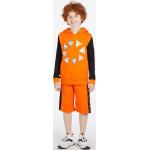 Chlapčenské Detské mikiny Guess oranžovej farby z bavlny 