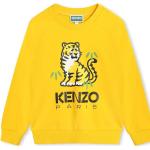 Chlapčenské Designer Detské mikiny KENZO Kids žltej farby z bavlny 