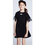 Dievčenské Designer Detské klobúky DKNY čiernej farby z bavlny 