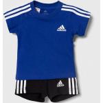 Chlapčenské Detské komplety adidas tmavo modrej farby z bavlny do 3 mesiacov v zľave 