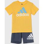 Chlapčenské Detské komplety adidas žltej farby z bavlny do 7 rokov 