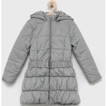 Dievčenské Detské zimné bundy sivej farby z polyesteru do 8 rokov v zľave 