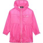 Dievčenské Designer Detské kabáty Karl Lagerfeld ružovej farby z polyamidu 