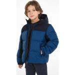 Chlapčenské Detské zimné bundy Tommy Hilfiger tmavo modrej farby z polyesteru do 4 rokov 