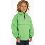 Chlapčenské Detské kabáty Tommy Hilfiger zelenej farby z polyamidu 