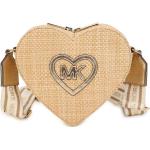Dievčenské Designer Crossbody kabelky Michael Kors bielej farby z bavlny Vegan 