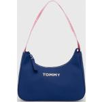 Dievčenské Shopper kabelky Tommy Hilfiger modrej farby z polyuretánu Vegan v zľave 