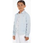 Dievčenské Detské košele Tommy Hilfiger modrej farby z bavlny 