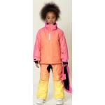 Dievčenské Detské lyžiarske bundy ružovej farby z polyesteru do 12 rokov 