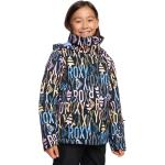 Dievčenské Detské lyžiarske bundy Roxy Jetty čiernej farby z polyesteru udržateľná móda 