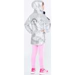 Dievčenské Designer Detské kabáty Karl Lagerfeld striebornej farby z polyesteru 