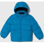 Chlapčenské Detské zimné bundy Tommy Hilfiger modrej farby z polyesteru do 6 rokov 