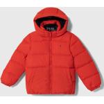 Chlapčenské Detské zimné bundy Tommy Hilfiger červenej farby z polyesteru do 6 rokov 