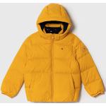 Chlapčenské Detské zimné bundy Tommy Hilfiger žltej farby z polyesteru do 12 rokov 