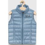 Chlapčenské Detské vesty EA7 modrej farby z polyamidu 